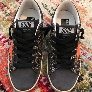 Golden Goose Superstar Distressed Sparkle Sneaker